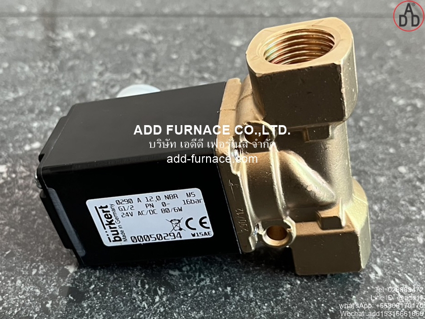 Burkert 0290 A 12,0 NBR MS (24V) (8)
